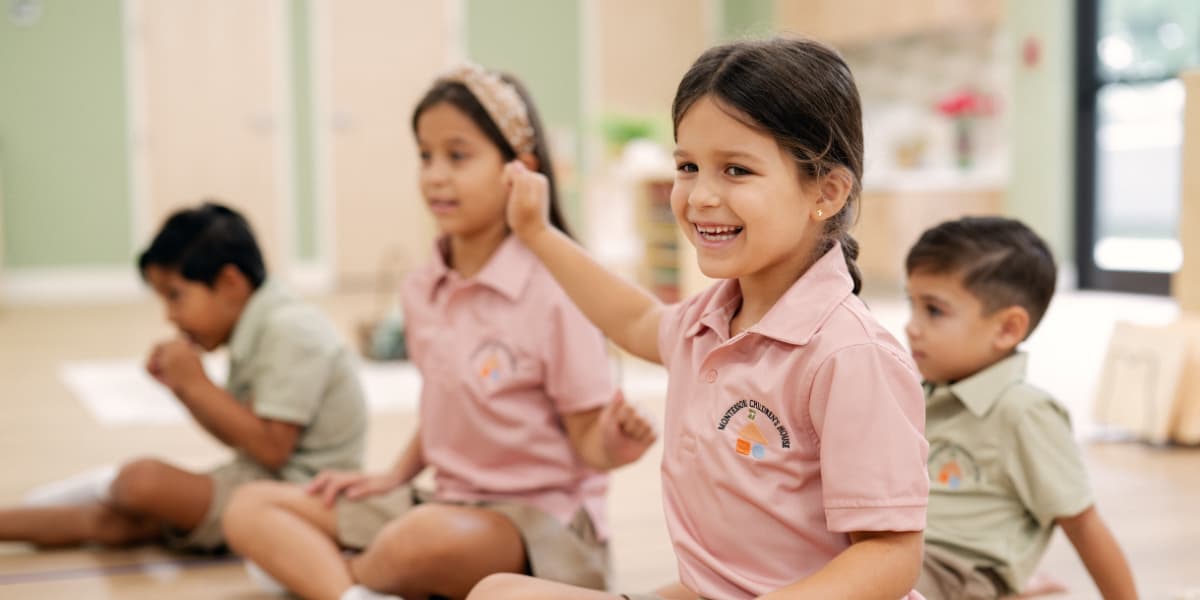 children interacting socially